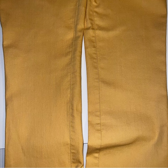 Lafayette 148 New York Thompson Straight Leg Jean Gold Yellow Sz 8 - Picture 7 of 13